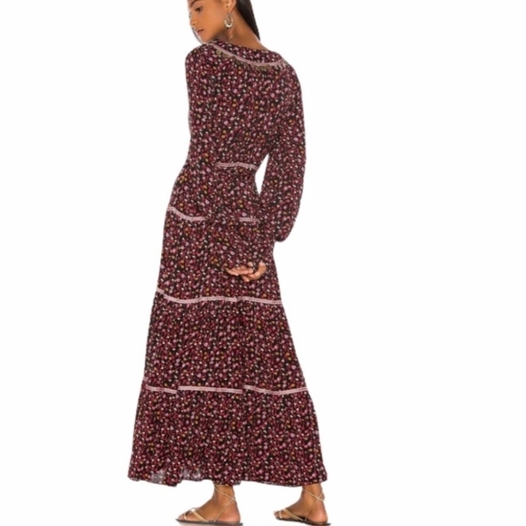 Free People Take A Little Time Floral Long Sleeve Maxi Dress - Picture 6 of 13